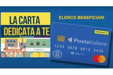 Carta Dedicata a Te: Elenco Beneficiari 2025